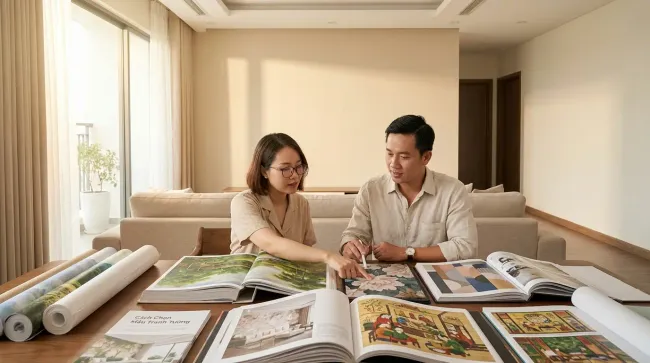 Cách Chọn Mẫu Tranh Tường Phù Hợp Với Không Gian